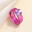 Acrylic Rhinestone Candy Color Resin Rings - Minimalist Design