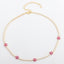 Simple Flower Zircon Choker Necklace for Women - Multiple Colors Available