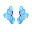 Elegant Gradient Enamel Leaf Flower Earrings