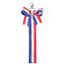 Casual Stripe Bow Knot Rhinestone Keychain Pendant Gift