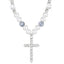 Gothic Punk Cross Pearl Layered Women's Necklace