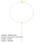 Elegant Gold Chain Stainless Steel Necklace with Imitation Pearl Pendant