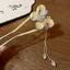 Chinoiserie Flower & Phoenix Lotus Tassel Hairpin for Hanfu