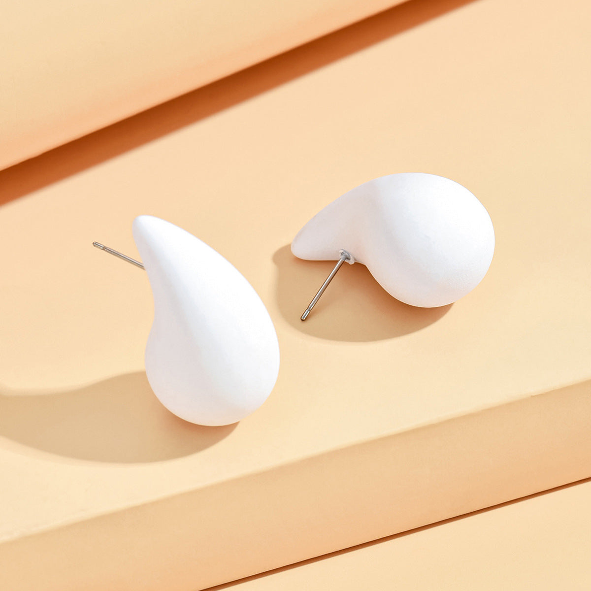 1 Pair Minimalist Water Droplet Acrylic Earrings