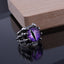 Punk Gothic Claw Open Demon Eye Men's Ring