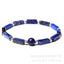 Fashion Crystal Tiger Eye Beaded Bracelet with Stainless Steel Spacer