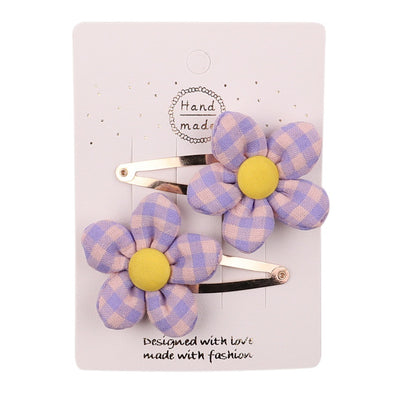 European American Kids Cartoon Flower Hairpin Hair Accessories