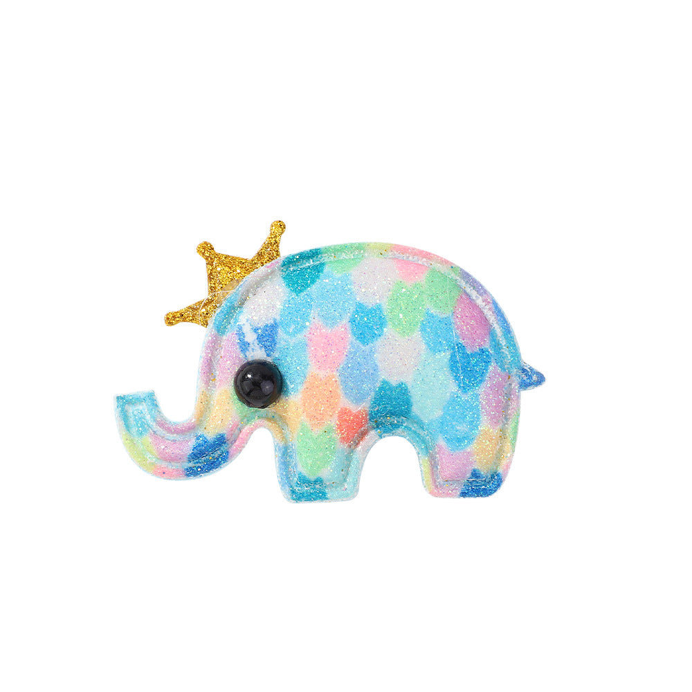 Cute Animal Elephant and Whale Crown Hair Clip for Kids