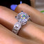 Fashion Classic Four-Claw Zircon Crystal Engagement Ring for Women