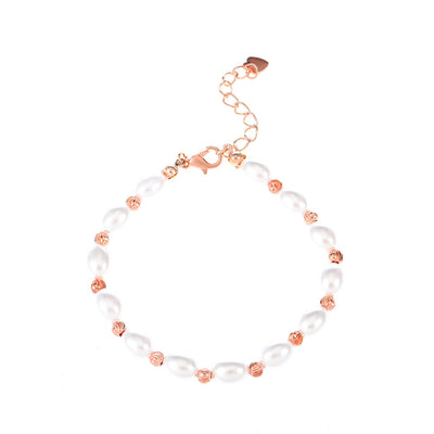 Minimalist Baroque Geometric Pearl Adjustable Bracelet