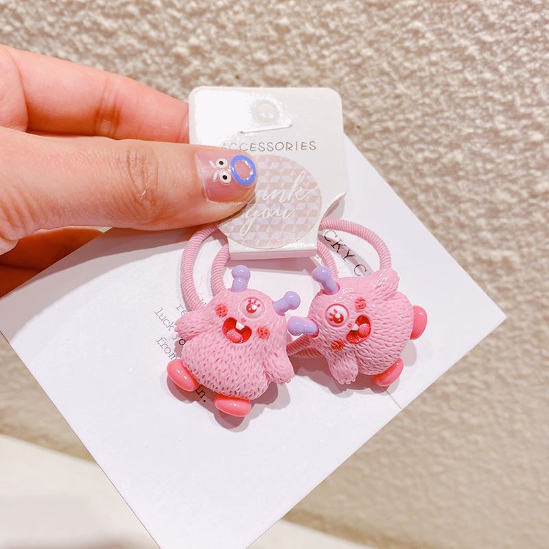 HD2118A03 Cute Chubby Dancing Monster Elastic Hair Band for Girls - Spring and Summer Korean Style Hair Accessories