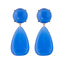 1 Pair Vintage Geometric Water Droplet Resin Enamel Drop Earrings