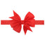 Solid Color Floral Baby Bow Headband with V-Shaped Ribbon - 21 Colors Available