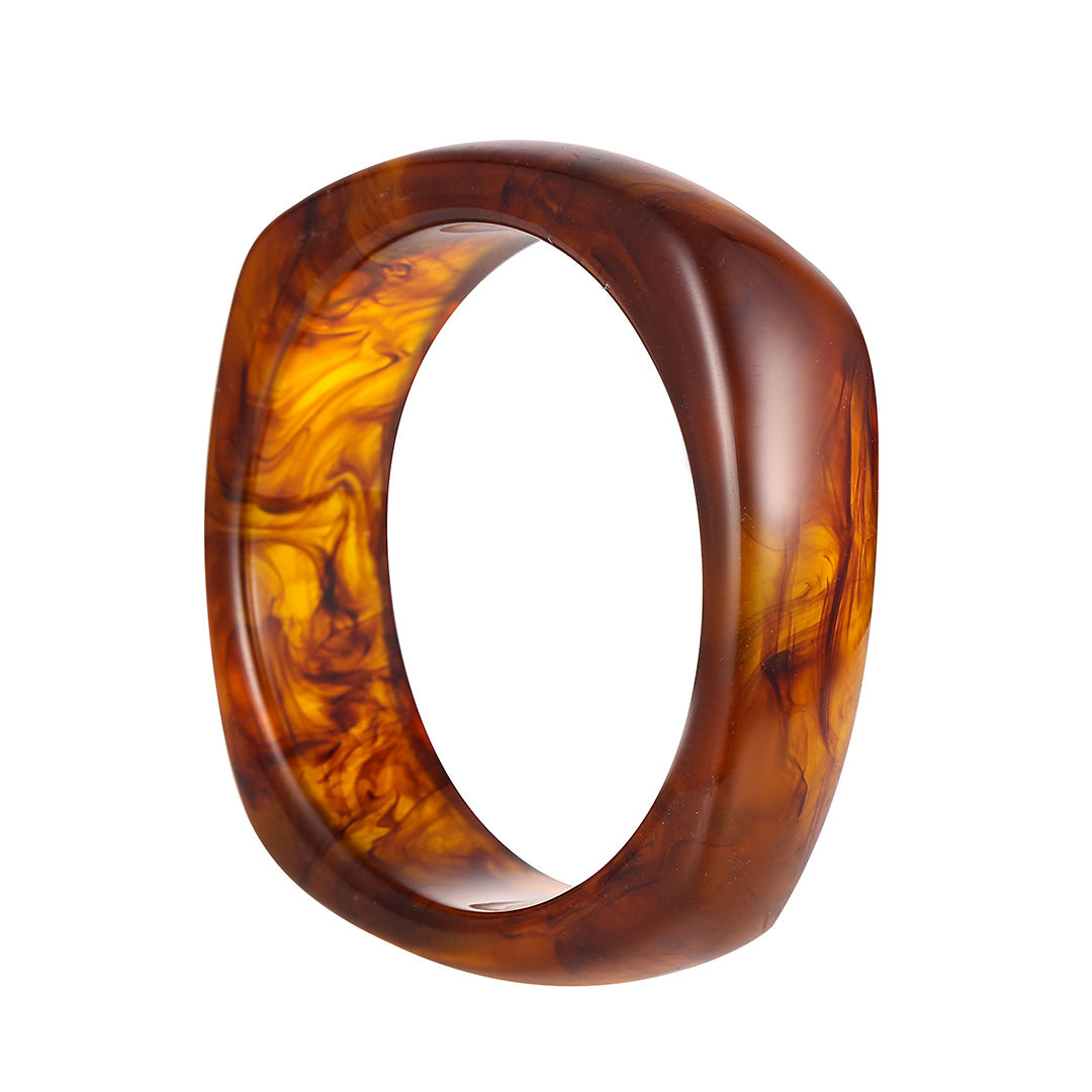 Ins Style Round Resin Wholesale Bangle