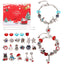 Fashion Cartoon Alloy Plated Girl's Bracelet Set with Christmas Countdown DIY Bead Kit