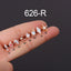 Geometric 316 Stainless Steel Ear Cartilage Rings & Studs with AB Zircon Screw Back