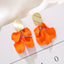 1 Pair Elegant Luxurious Sweet Petal Alloy Dangling Earrings