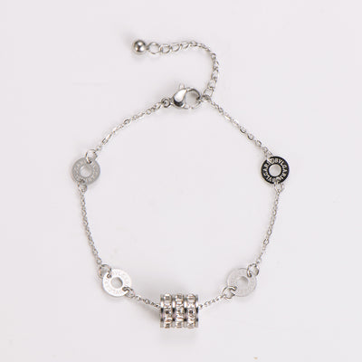 Casual Hawaiian Stainless Steel Round Charm Bracelets