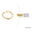 Classic Twisted Stainless Steel 18K Gold Plated Bracelet