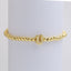 18k Gold Plated Copper Beaded Alphabet Stretch Bracelet