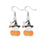 Halloween Skull Pumpkin Spider Web Alloy Earrings Set