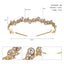 European Rhinestone Leaf Bridal Headband Hair Accessories