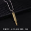 Punk Bullet Stainless Steel Pendant Necklace with Retro Hip Hop Style