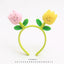 Women's Colorful Flower Yarn Hair Band - Creative Cartoon Headband for Girls