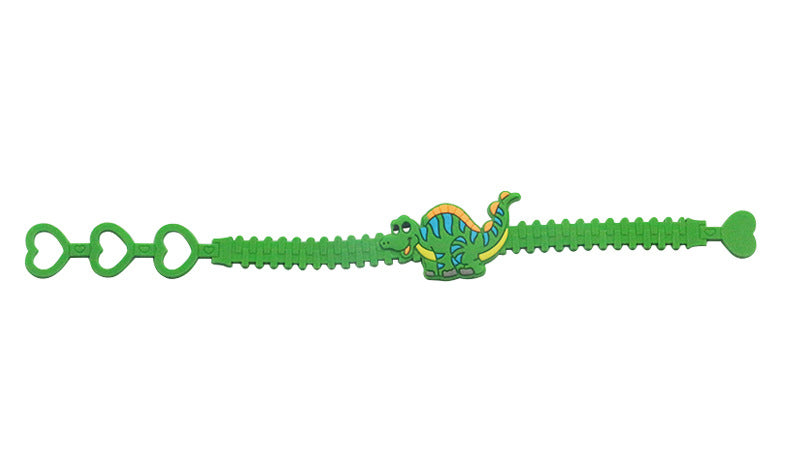 Dinosaur Silicone Kids Wristband - Creative PVC Bracelet for Children