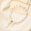 Lady Sweet Classic Pentagram Bell Crystal Alloy Moonstone Bracelets for Women