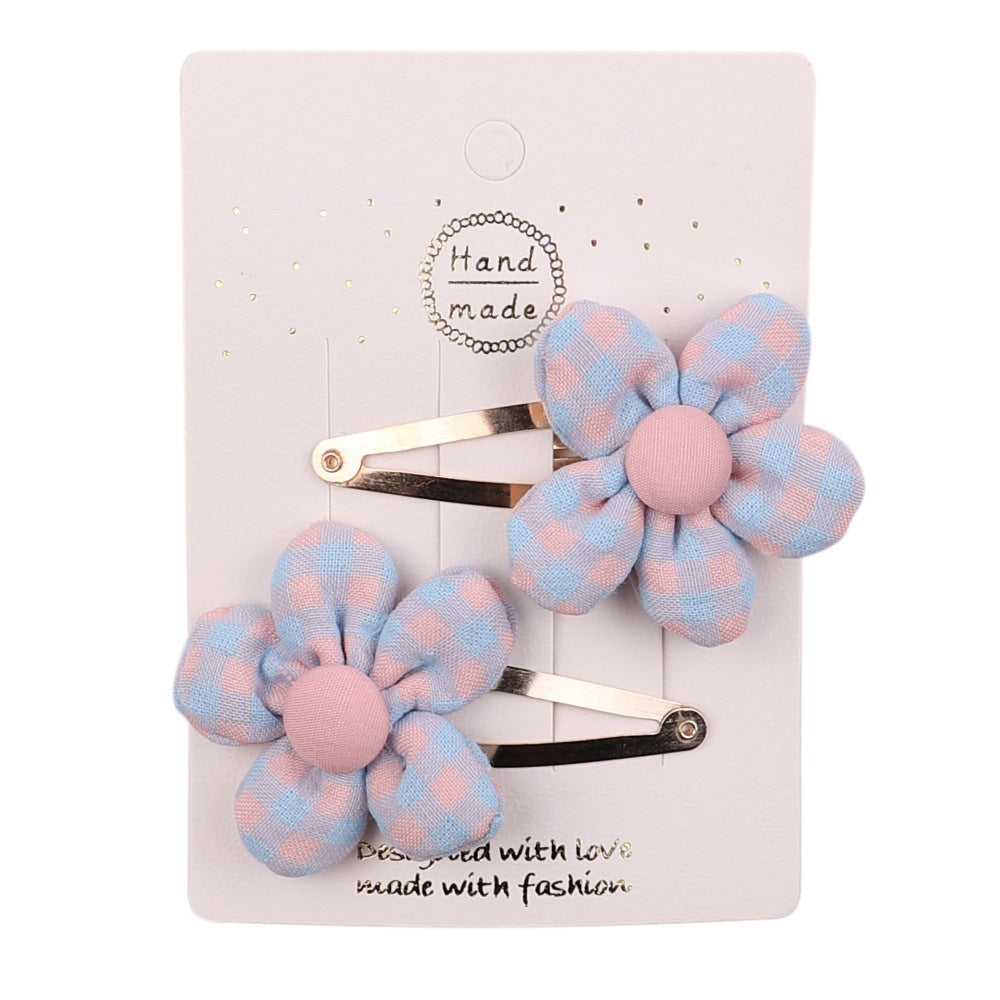 European American Kids Cartoon Flower Hairpin Hair Accessories