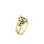 Geometric Gold Plated Copper Zircon Lion Head Ring