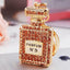 Cute Bow Knot Perfume Bottle Pearl Keychain for Women