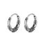 Fashion Titanium Steel Twisted Hoop Men's Earrings