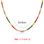 Fashion Geometric Copper Necklace Inlay Zircon Copper Necklaces