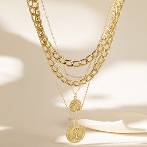 Exaggerated Modern Style Classic Style Human Circle Alloy Wholesale Layered Necklaces