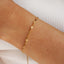 18K Gold Plated Stainless Steel Geometric Figaro Box Twist Chain Bracelet for Women