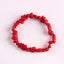 Fashion Irregular Natural Stone Beaded Bracelet with Colorful Crystal Chips