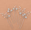 Women's Elegant Bridal Rhinestone Flower Hairpin Accessory