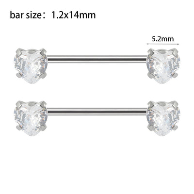 Simple Style Flower & Butterfly Zircon Stainless Steel Body Chain Piercing Jewelry