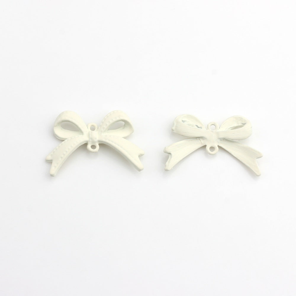 10 PCS Alloy Bow Knot Pendant for DIY Accessories