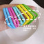 Sweet Square Acrylic Alloy Colorful Hoop Clip-On Earrings