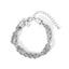 Hip-Hop Geometric Ferroalloy Twist Chain Bracelet - European American Retro Style