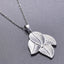 Simple Classic Leaves 304 Stainless Steel Women's Pendant Necklace with 18k Gold Plating