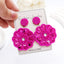 Elegant Bohemian Beaded Sequin Flower Drop Earrings