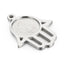 "Stainless Steel Palm Pendant DIY Jewelry Accessories with Gemstone Inlay"