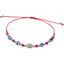 Fashion Resin Evil Eye Beaded Unisex Bracelet with Saint Benedict Charm