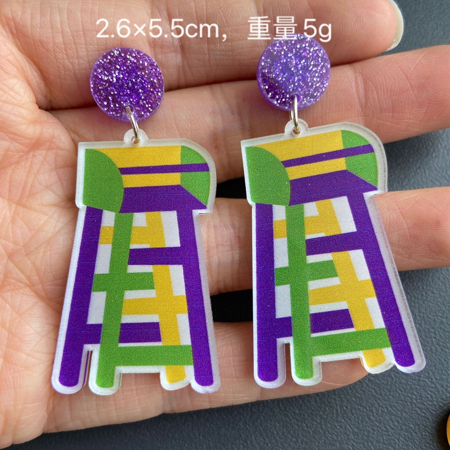 1 Pair Casual IG Style Animal Tree Wine Glass Arylic Drop Earrings