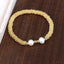 18K Gold Plated Vintage Style Pearl Beaded Snowflake Bracelet