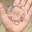 Cute Animal & Daisy Beaded Glass Bracelet for Women